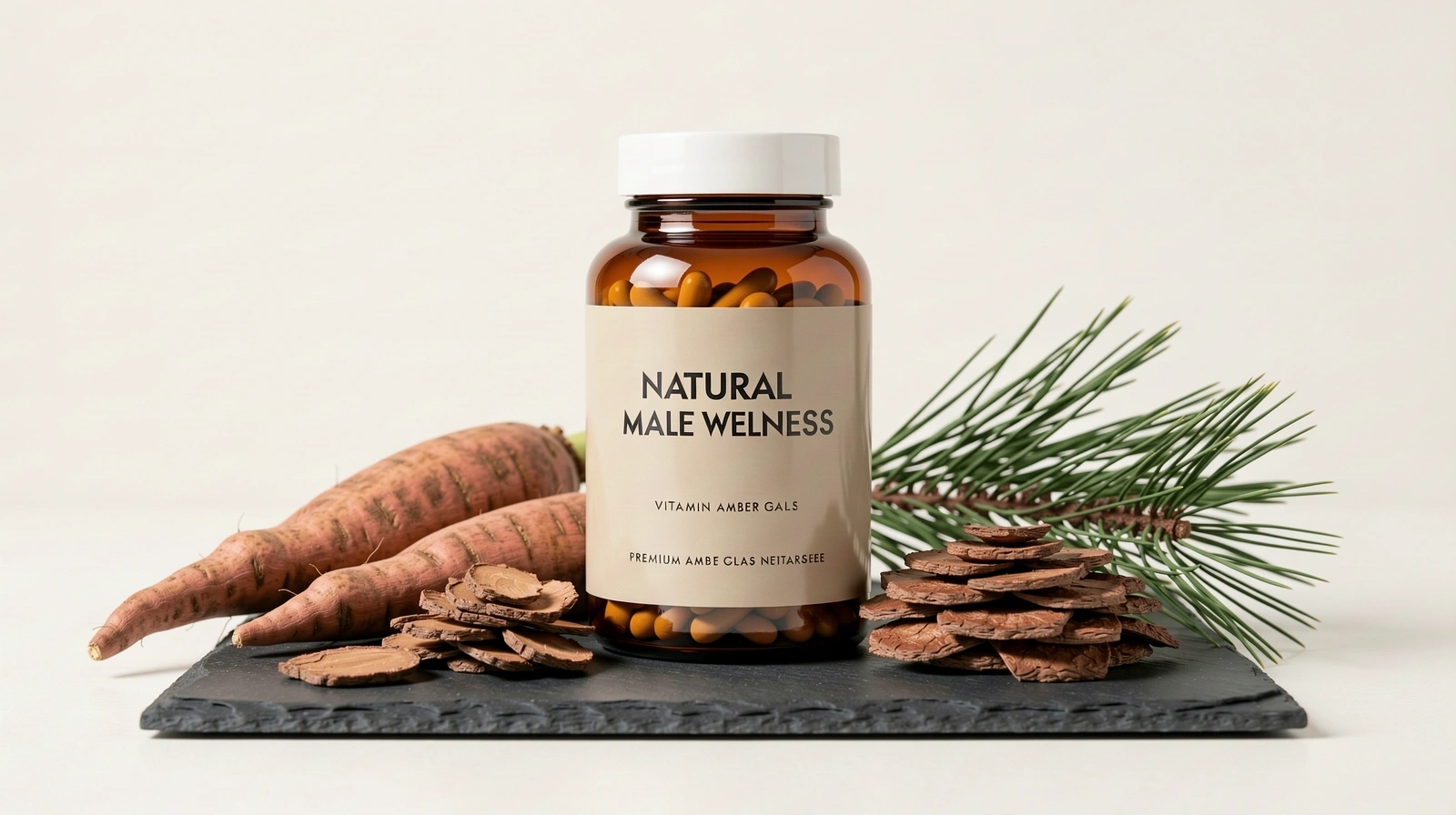 Natürliche Extrakte in Premium-Glasflaschen